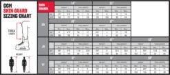 CCM NEXT Beinschoner Junior SGNEXT23 -Wintersportgeschäft 23CCM SHIN GUARD SizingChart