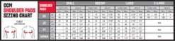 CCM NEXT Hockey Schulter Schutz Youth Bambini SPNEXT23 -Wintersportgeschäft 23CCM SHOULDER PADS SizingChart 1