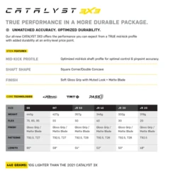 TRUE CATALYST 3X 2023 JR OPS 40 FLEX Grip Stick 52" -Wintersportgeschäft 3x3stick 1