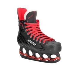 BAUER X250 Schlittschuhe Senior T-Blade METALLIC RED EDITION -Wintersportgeschäft HP Sport Bauer X250 Schraeg