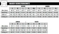 Bauer Vapor 3X Schulterschutz Junior -Wintersportgeschäft Schulterschutz 5