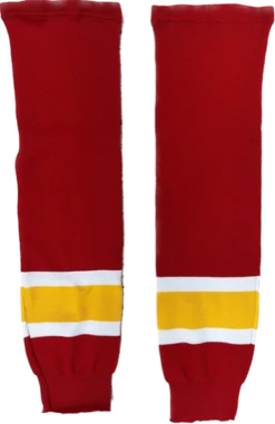 KNITTED EISHOCKEY STUTZEN - ROT WEIß GELB