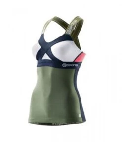 Skins DNAmic Womens Tank Top DA990601092 -Wintersportgeschäft dnamic tank midnight sage 1