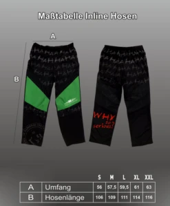Metzen Pro Full Suplimations Inlinehose Im Eigendesign -Wintersportgeschäft masstabelle