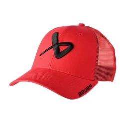 BAUER CORE ADJUSTABLE CAP BAMBINI -Wintersportgeschäft rot1